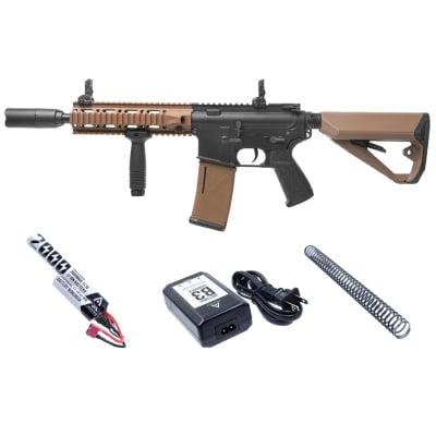 ARCTURUS LWT MK-II CQB 10" AEG Sport M4 Starter Pack (Black/Tan)