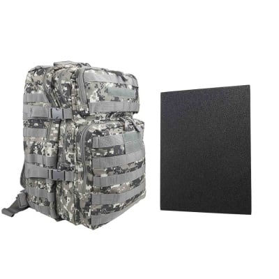 VISM Assault Backpack With 11"x14" Level IIIA Hard Ballistic Plate ( ACU )