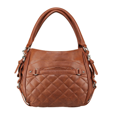 VISM Concealed Carry Quilted Hobo ( Bag / Brown )