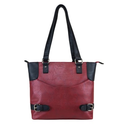 VISM Concealed Carry Satchel ( Black / Burgundy )