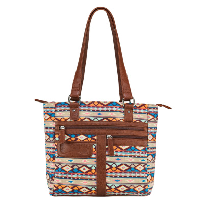 VISM Concealed Carry Printed Tote ( Brown )