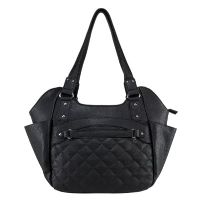 VISM Concealed Carry Quilted Hobo ( Black / Large )