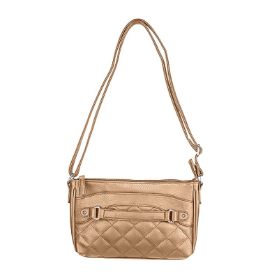 VISM Quilted Crossbody Bag ( Brown )