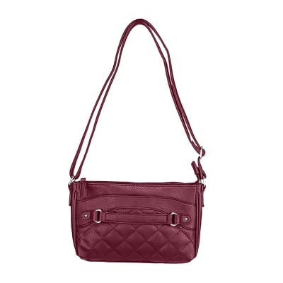 VISM Quilted Crossbody Bag ( Red )