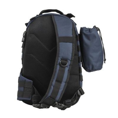 VISM Sling Backpack Pack / Water Bottle Pouch ( Blue / Black )