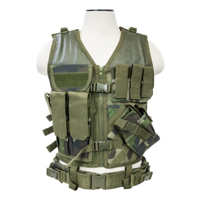 VISM Tactical Vest ( Woodland Camo / M - XXL )