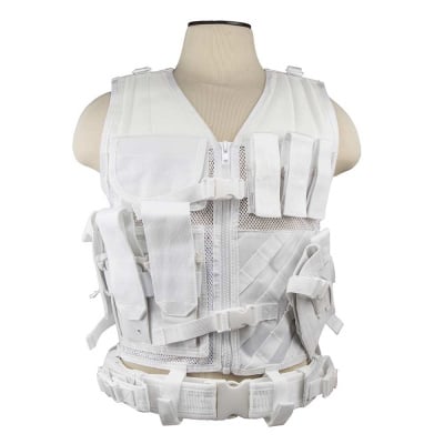 VISM Tactical Vest ( Med - 2XL / White )