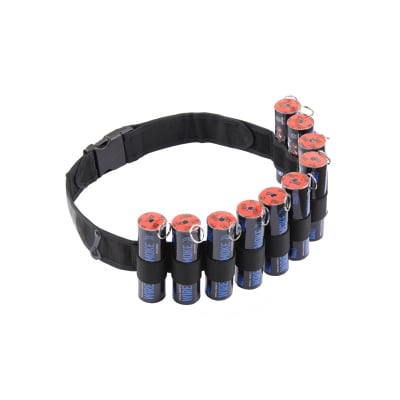 Enola Gaye Hang Ten Bandolier Belt for Airsoft Smoke Grenades (Black)