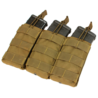 Condor Outdoor Triple M4/M16 Open-Top Mag Pouch ( Coyote Brown )