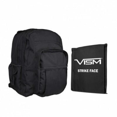 VISM Day Backpack with 10X12 Soft Ballistic Panel ( Black )