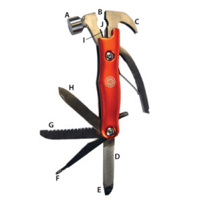 Ultimate Survival Technologies Hammer Beast Multi Tool ( Red )