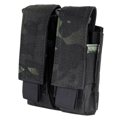 Condor Outdoor Double Pistol Mag Pouch (Multicam Black)