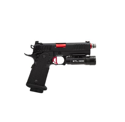 AIRSOFTGI CUSTOM HURRICANE 4.3 HI-CAPA GBB AIRSOFT PISTOL (RED)