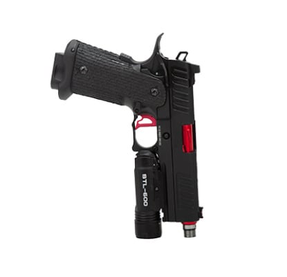 AIRSOFTGI CUSTOM HURRICANE 4.3 HI-CAPA GBB AIRSOFT PISTOL (RED)