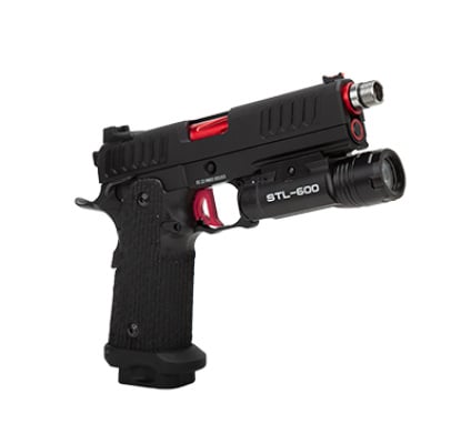 AIRSOFTGI CUSTOM HURRICANE 4.3 HI-CAPA GBB AIRSOFT PISTOL (RED)