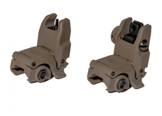 Tac 9 AC-350T2 ACM NBUS Gen 2 Back-Up Sight Set ( Dark Earth )