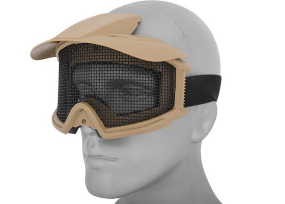 Emerson Industries Wire Mesh Goggles w/ Visor ( Tan )