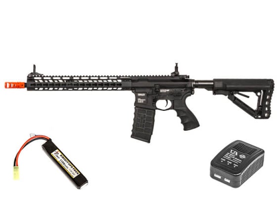 G&G Combat Machine CM16 Wild Hog 13.5" Keymod M4 Carbine AEG Airsoft Rifle ( Black / Option )