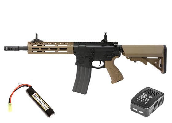 G&G Combat Machine CM16 Raider 2.0 Carbine AEG Airsoft Rifle ( Black / Tan / Option )