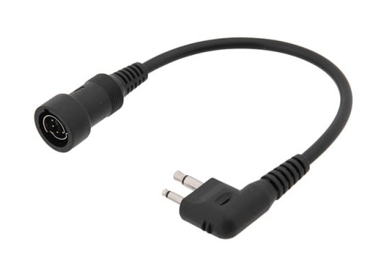 Tac 9 AC-204D PTT (Push-To-Talk) Adaptor to Throat Mic, Motorola Double