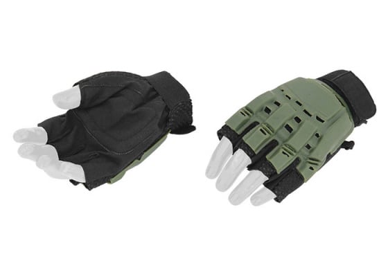 Tac 9 AC-223XS Paintball Glove Half Finger ( OD Green / XS )