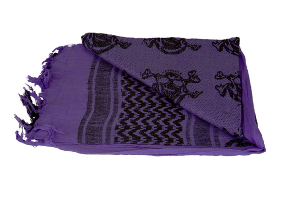 Tac 9 AC-3083 Shemagh Tactical Skull Pattern ( Purple )