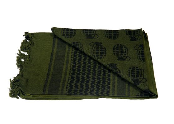 Tac 9 AC-3095 Shemagh Grenade Pattern ( OD Green )