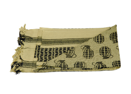 Tac 9 AC-3097 Shemagh Grenade Pattern ( Yellow )