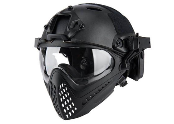 WoSporT Tactical Piloteer Bump Adapter Helmet Mask ( Black )