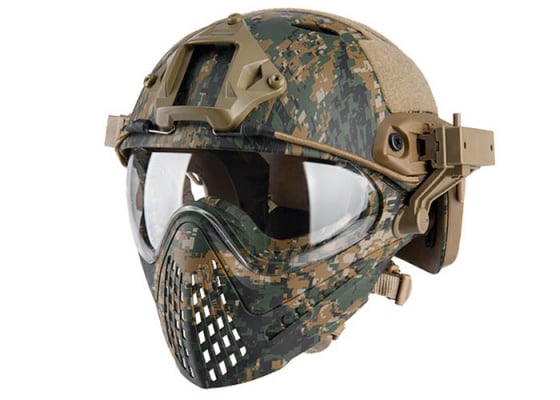 WoSporT Tactical Piloteer Bump Adapter Helmet Mask ( Option )