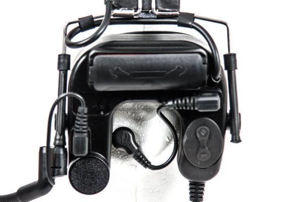 Bravo #8 Head Set Motorola 1 Pin PTT ( Black )