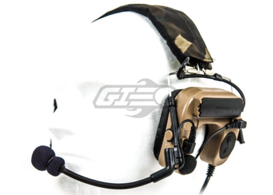 Bravo #9 Head Set Motorola 1 Pin PTT ( Tan )