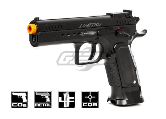 Tanfoglio Limited Custom Blowback CO2 Airsoft Pistol ( Black )