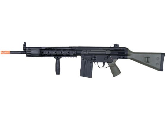 JG T3 RAST T3A3 RIS AEG Airsoft Rifle ( Black / OD Green )