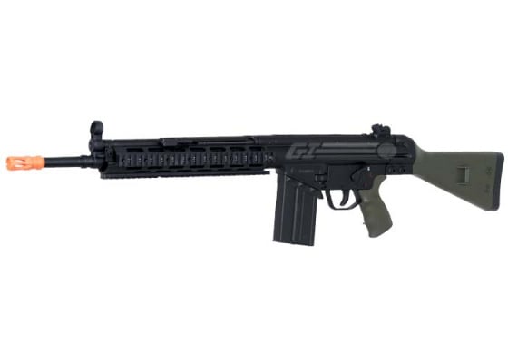 JG T3 RAST T3A3 RIS AEG Airsoft Rifle ( Black / OD Green )