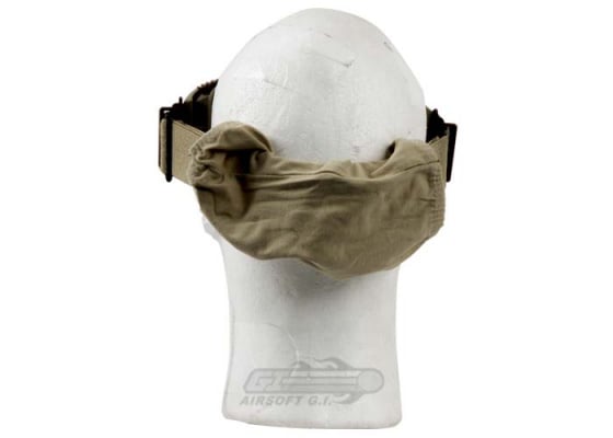 Lancer Tactical CA-221T Airsoft Safety Clear Lens Goggles Vented ( Tan )