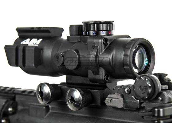 AIM Sports 4x32 Tri-Illuminated Scope w/ Tri-Rail & Mount