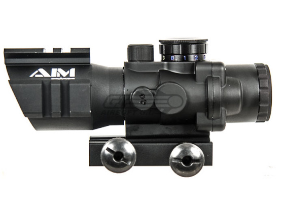 AIM Sports 4x32 Tri-Illuminated Scope w/ Tri-Rail & Mount