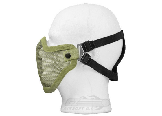 Bravo Strike Steel Half-Face Mesh Mask ( OD Green )