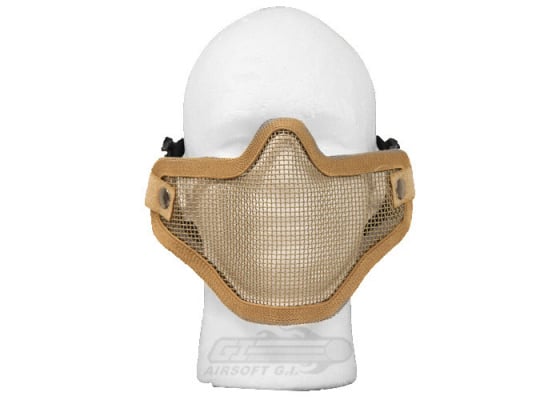 Bravo Strike Steel Half-Face Mesh Mask ( Tan )