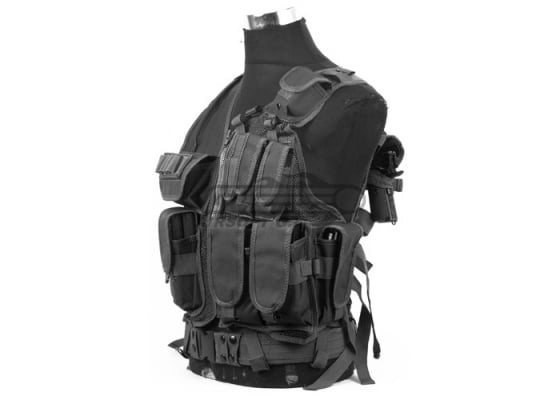 Defcon 600 Denier Tactical Crossdraw Vest ( Black )