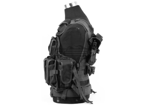 Defcon 600 Denier Tactical Crossdraw Vest ( Black )