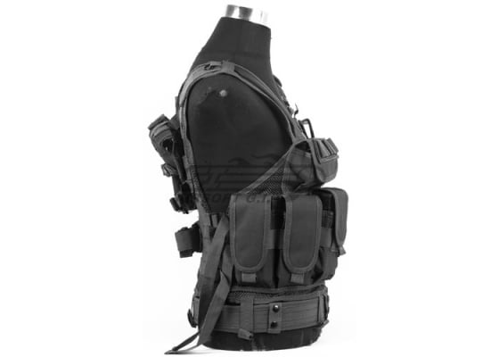 Defcon 600 Denier Tactical Crossdraw Vest ( Black )