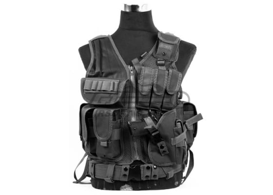 Defcon 600 Denier Tactical Crossdraw Vest ( Black )