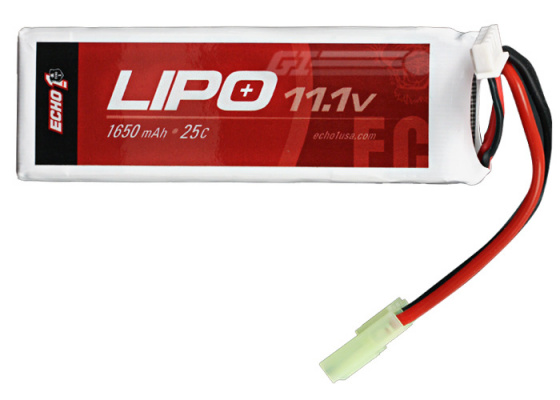 Echo 1 11.1v 1650mAh 25C Lipo Brick Battery