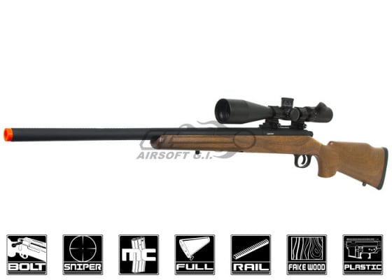 JG JG376W M70 Bolt Action Spring Sniper Airsoft Rifle ( Imitation Wood )