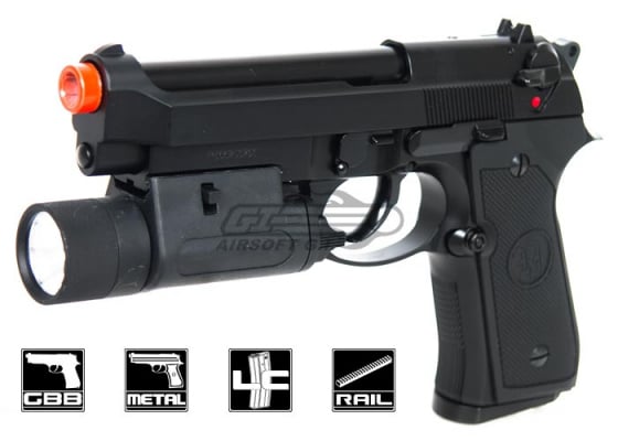 KJW M9A1 Tac-Master GBB Airsoft Pistol ( Black )