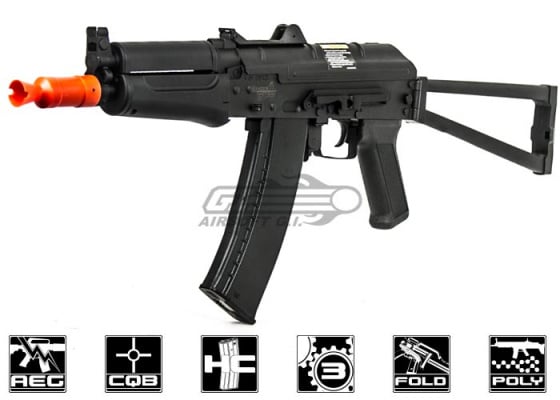 Lancer Tactical LT07B AKS74UN Carbine AEG Airsoft Rifle ( Black )