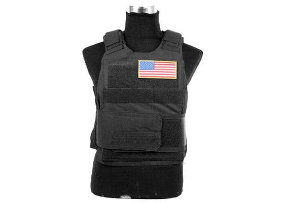 Lancer Tactical Slick Plate Carrier ( Black )