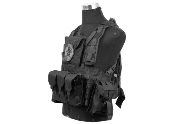 Lancer Tactical Modular Chest Rig ( Black )